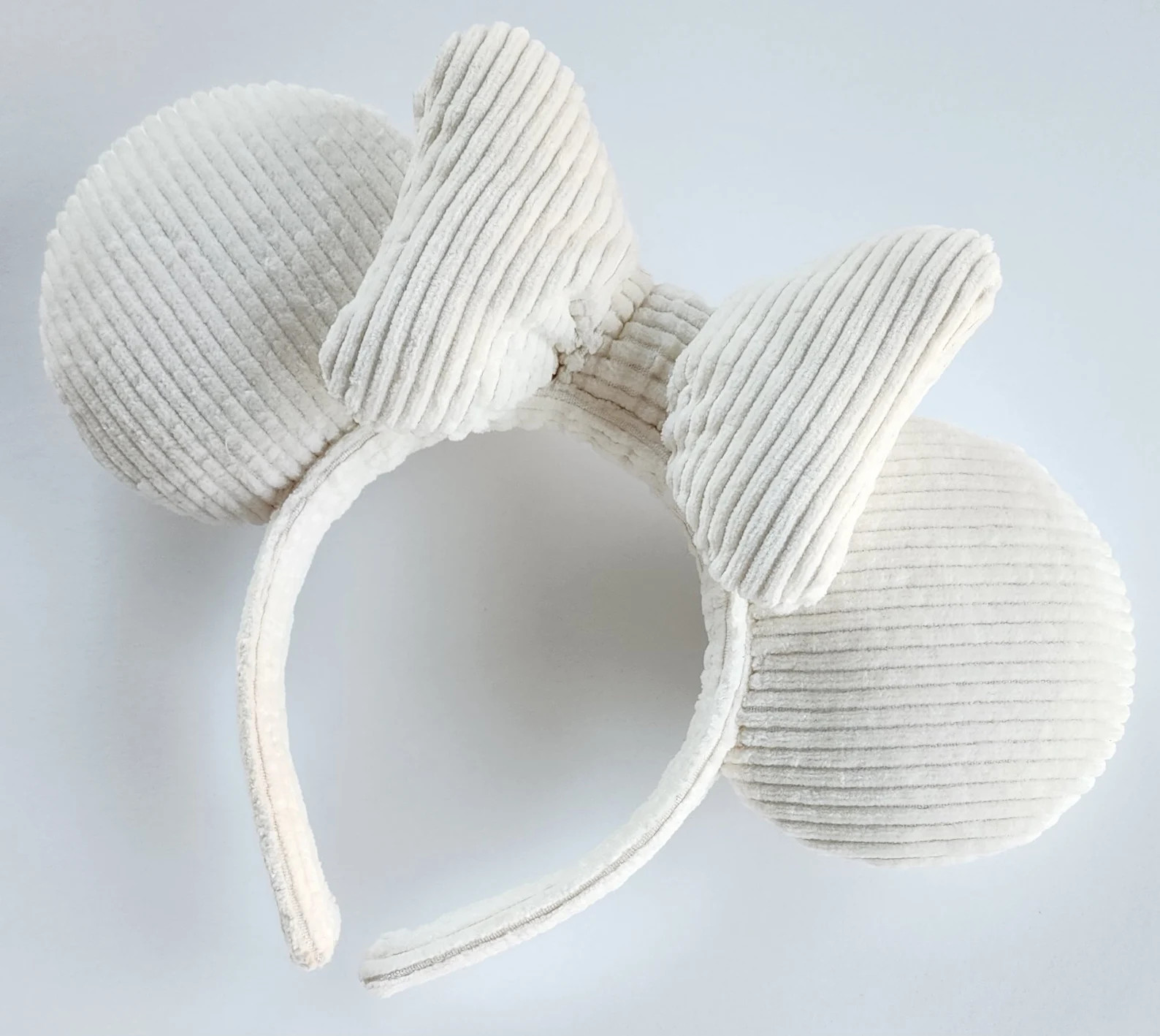 Soft Ivory Corduroy Mouse Ears | Off White Mouse Ears | Etsy (Global)