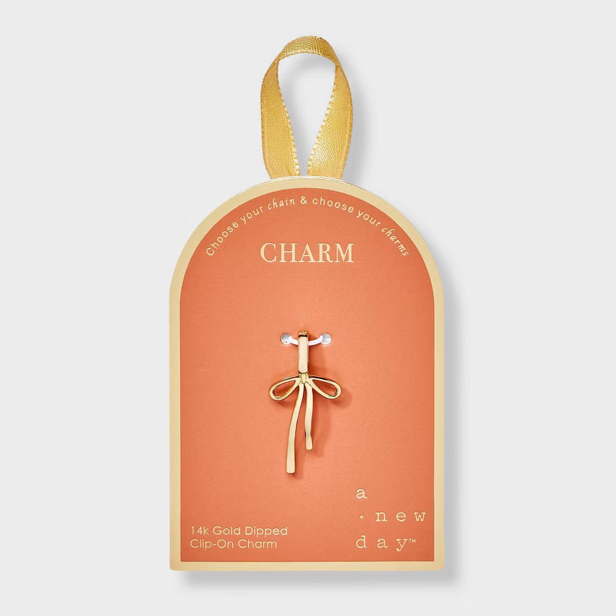 14K Gold Dipped Bow Charm - A New Day™ Gold | Target