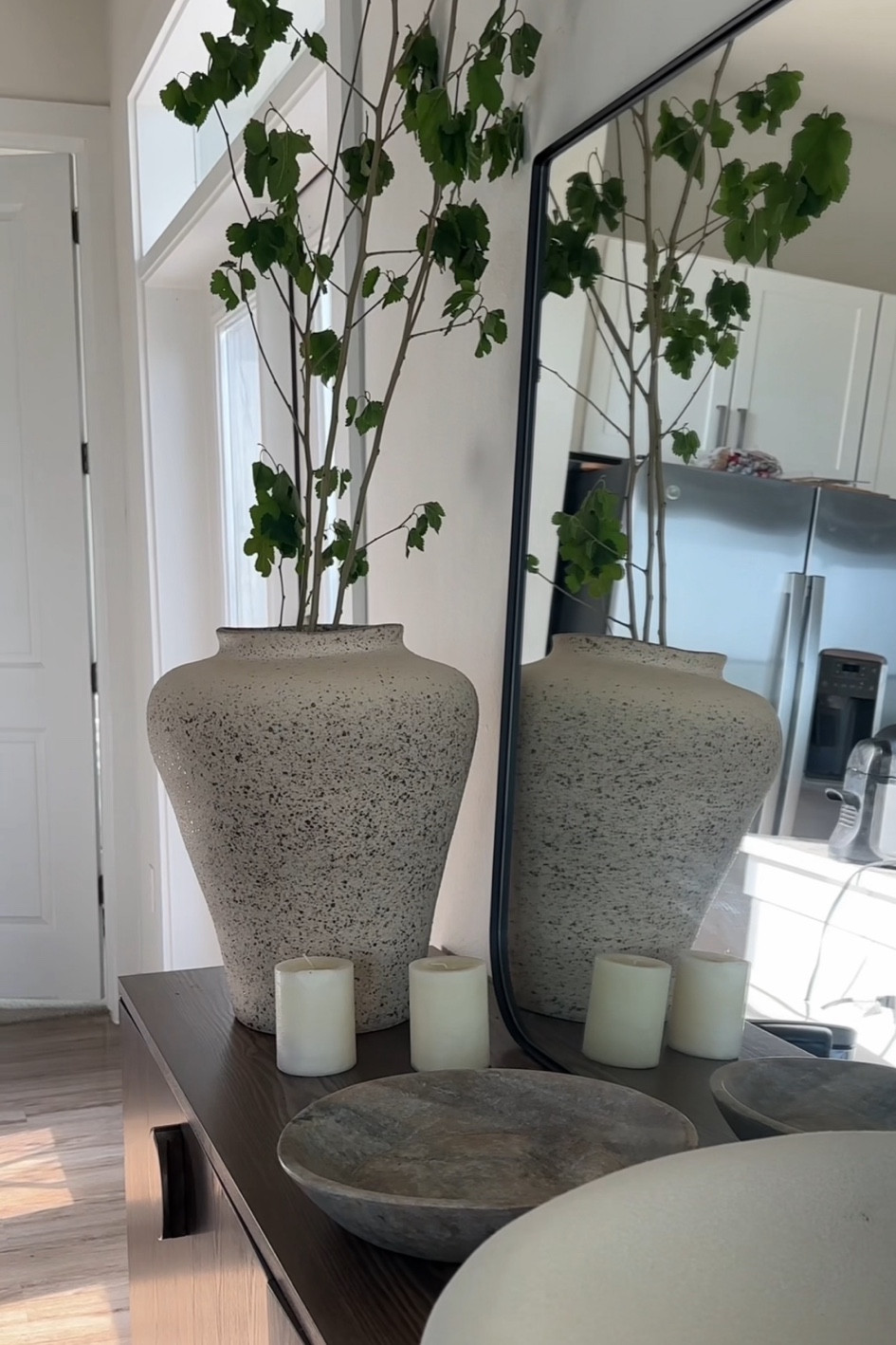 Gorgeous organic modern neutral console table decor from Crate & Barrel 🤍

#LTKHome #LTKStyleTip