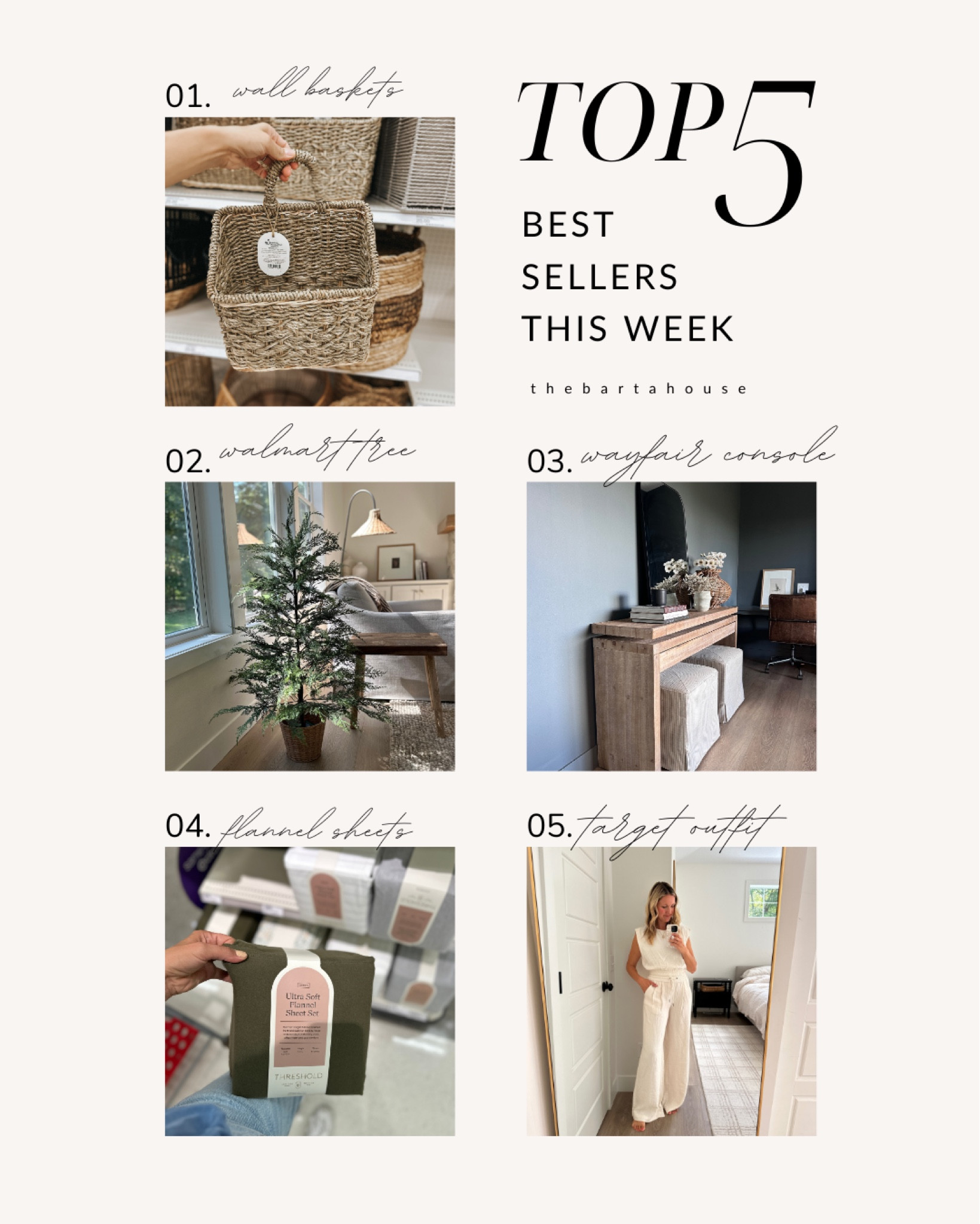 Top 5 favorites from the week! 

#LTKHome #LTKFindsUnder50 #LTKSaleAlert