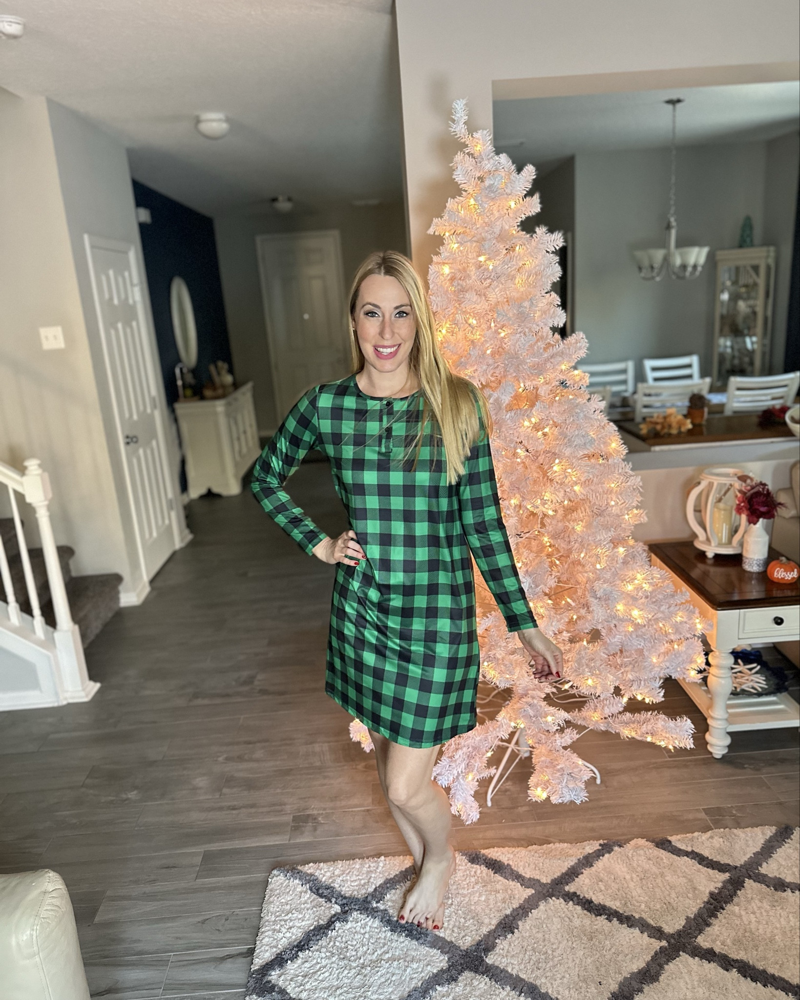 Green plaid night gown 
🎄 Christmas pajamas as a dress. I love wearing night gowns to sleep in 
🎄 stretchy, soft and fits true to size 

#LTKFindsUnder50 #LTKStyleTip #LTKHoliday