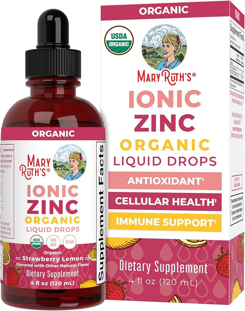 MaryRuth Organics Organic Strawberry Lemon Ionic Zinc, 4 FZ | Amazon (US)