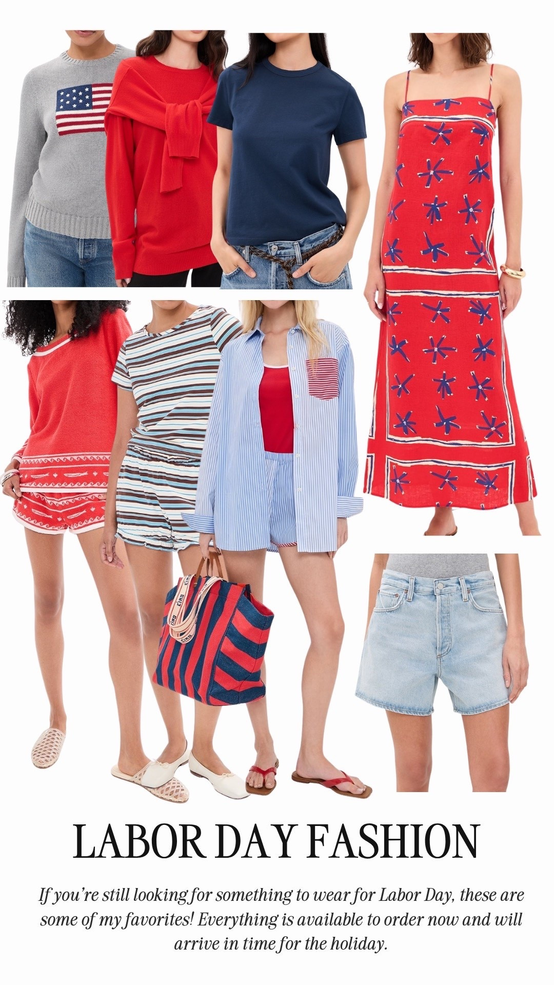 If you are still on the hunt for a Labor Day look, we got you covered! 

Ash:
Height: 5’6
Weight: 140 pounds
Top size: medium
Dress: medium
Pants size: medium or 28 

Em:
Height: 5’6
Weight: 115 pounds
Top size: small
Dress: small
Pants size: small or 25 

Labor Day, Labor Day outfit, Labor Day fashion, women’s fashion, holiday outfit, trendy fashion

#LTKootd