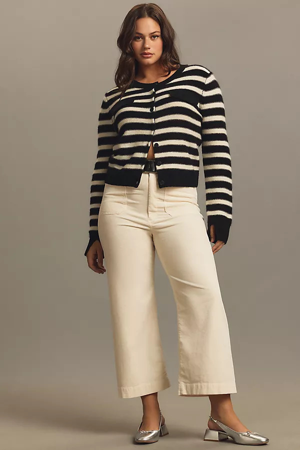 The Colette Corduroy Crop Wide-Leg Pants by Maeve | Anthropologie (US)