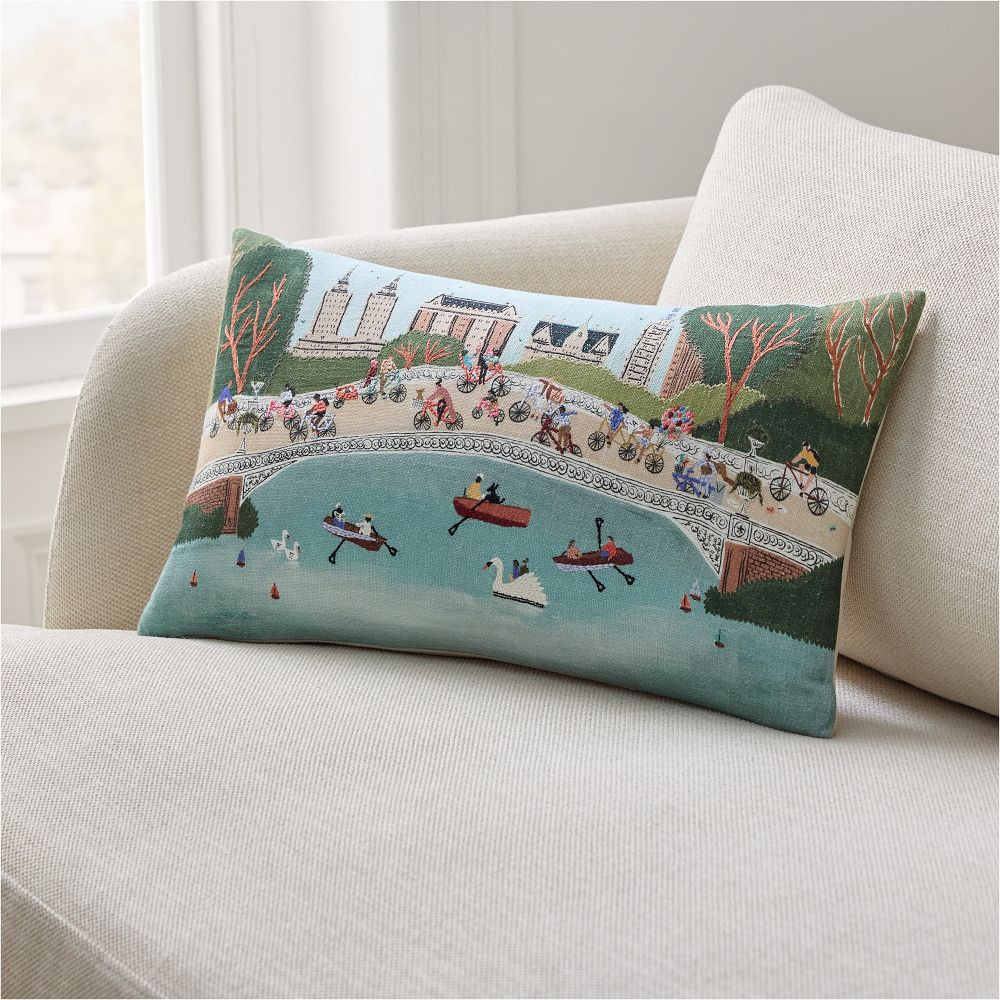 Nicole Cicak Central Park Summer Pillow Cover | West Elm (US)