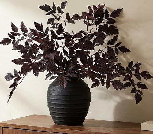 Fall Decorations Fall Stems for Vase, Set of 3 Faux Plum Burgundy Branches, 24" Realistic Autumn Decorative Stems for Table Centerpiece, Mantel, Shelf, Halloween & Thanksgiving Home Decor | Amazon (US)