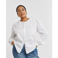 Broderie Collared Blouse | Simply Be (UK)