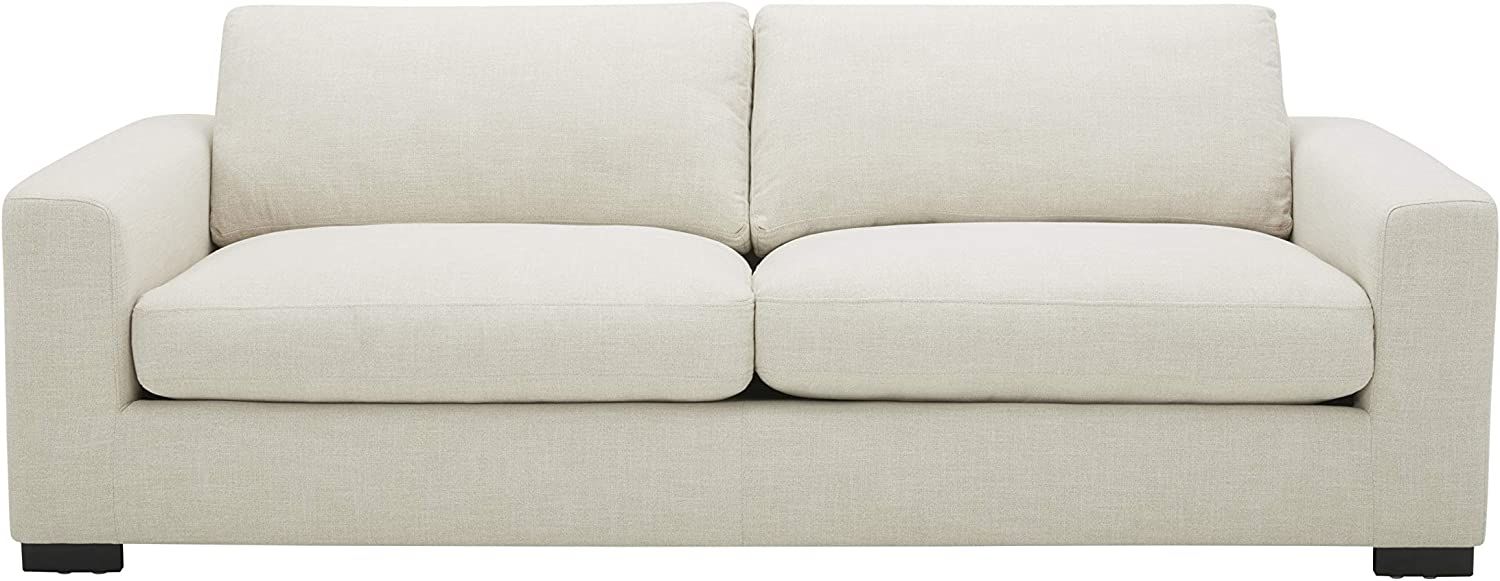 Amazon Brand - Stone & Beam Westview Extra-Deep Down-Filled Sofa Couch, 89"W, Cream | Amazon (US)