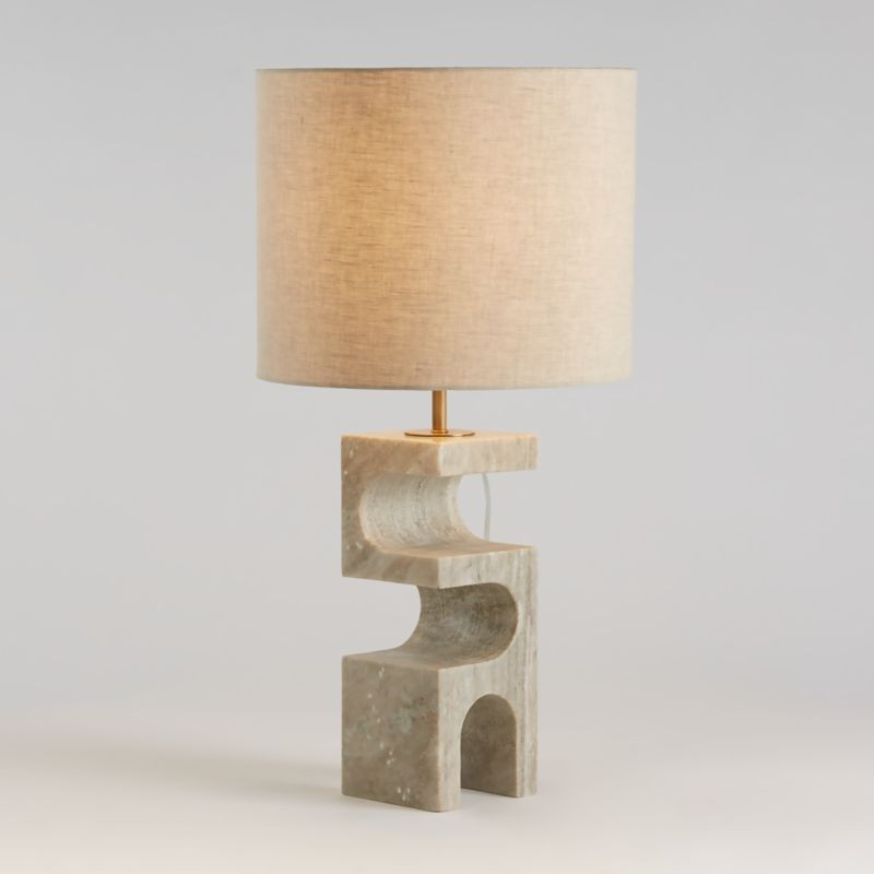 Boveda Stone Table Lamp + Reviews | Crate & Barrel | Crate & Barrel