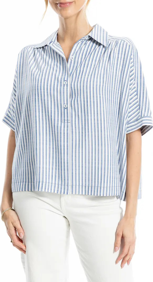 Stripe Elbow Sleeve Button-Up Shirt | Nordstrom Rack