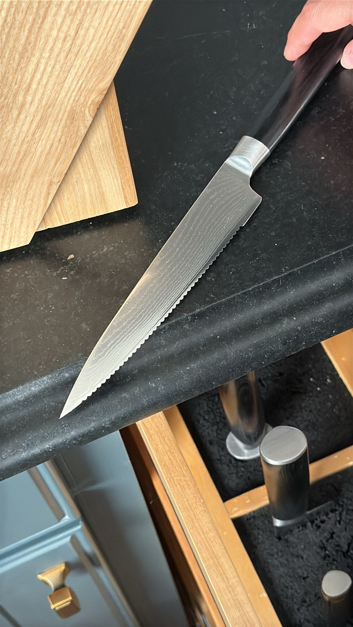 These Japanese Damascus knives from @Quince have replaced all of our sets. They are SO good and budget friendly. #QuincePartner

#LTKHome