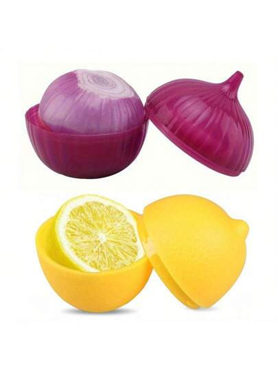1/2/4/5/6 pezzi Contenitori per alimenti a forma di limone e cipolla - Contenitori in plastica mu... | SHEIN