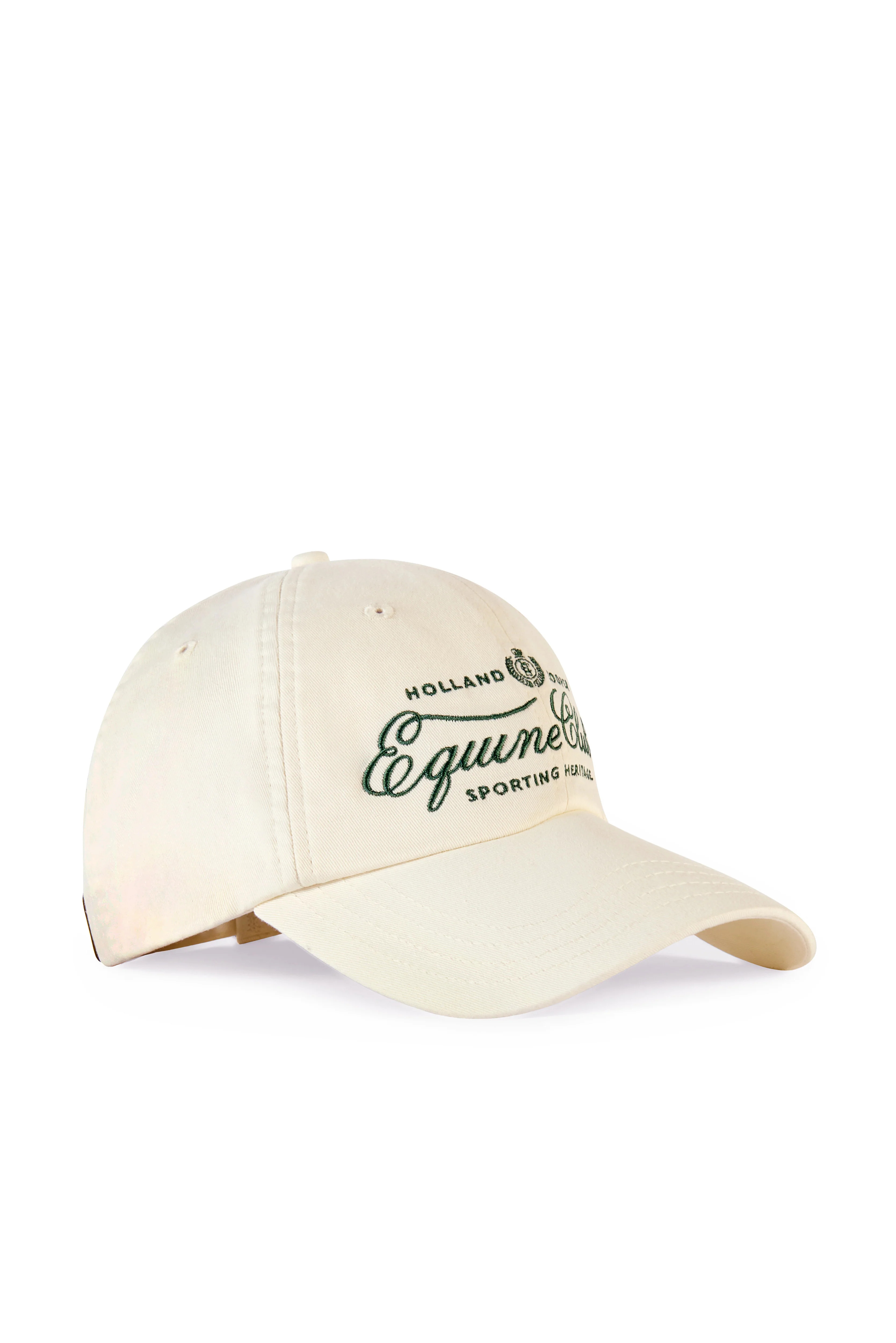 Equine Club Cap (Racing Green Ecru) | Holland Cooper