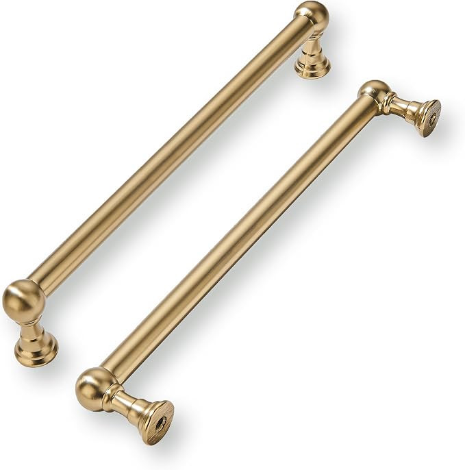 khtumeware 10 Pack 10 Inch Hole Center Champagne Bronze Cabinet Pulls Heavy Duty Solid Satin Bras... | Amazon (US)