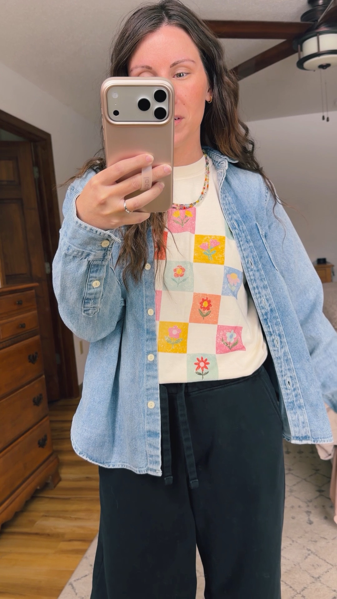 wearing small in my tee (100% cotton!) xs in my pants (also 100% cotton!) and my denim shirt is older so linked similar. My sneakers are size 6.5. 



#LTKPetite #LTKstorytime #LTKSeasonal