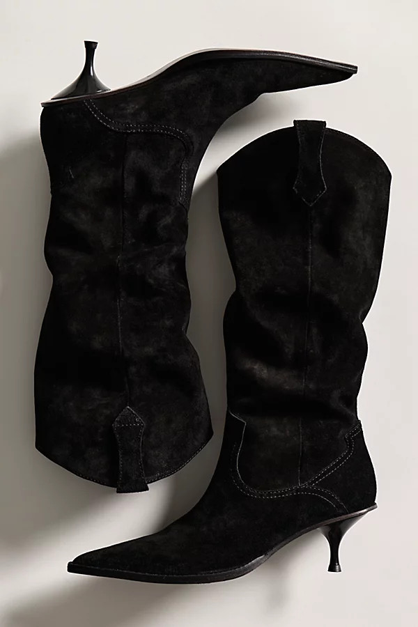 Daisy Slouchy Kitten Heel Boots | Free People (Global - UK&FR Excluded)