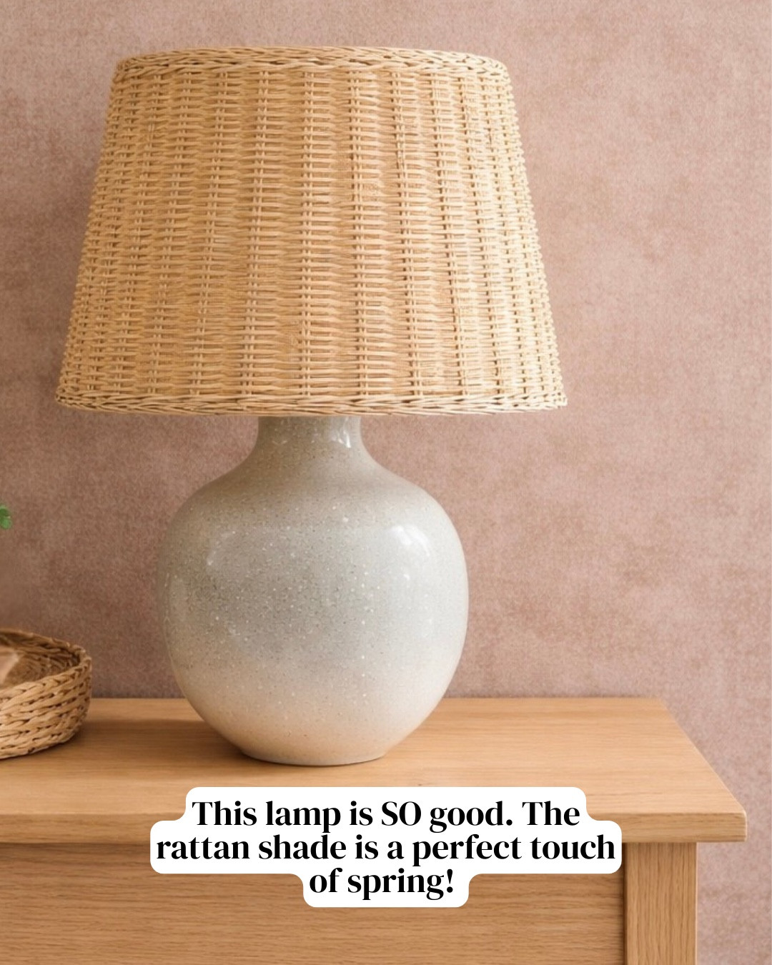 This cute Liam gives a perfect Spring vine for any Home, the rattan lampshade is the perfect pop to brighten up any space! 

#LTKSeasonal #LTKSaleAlert #LTKHome