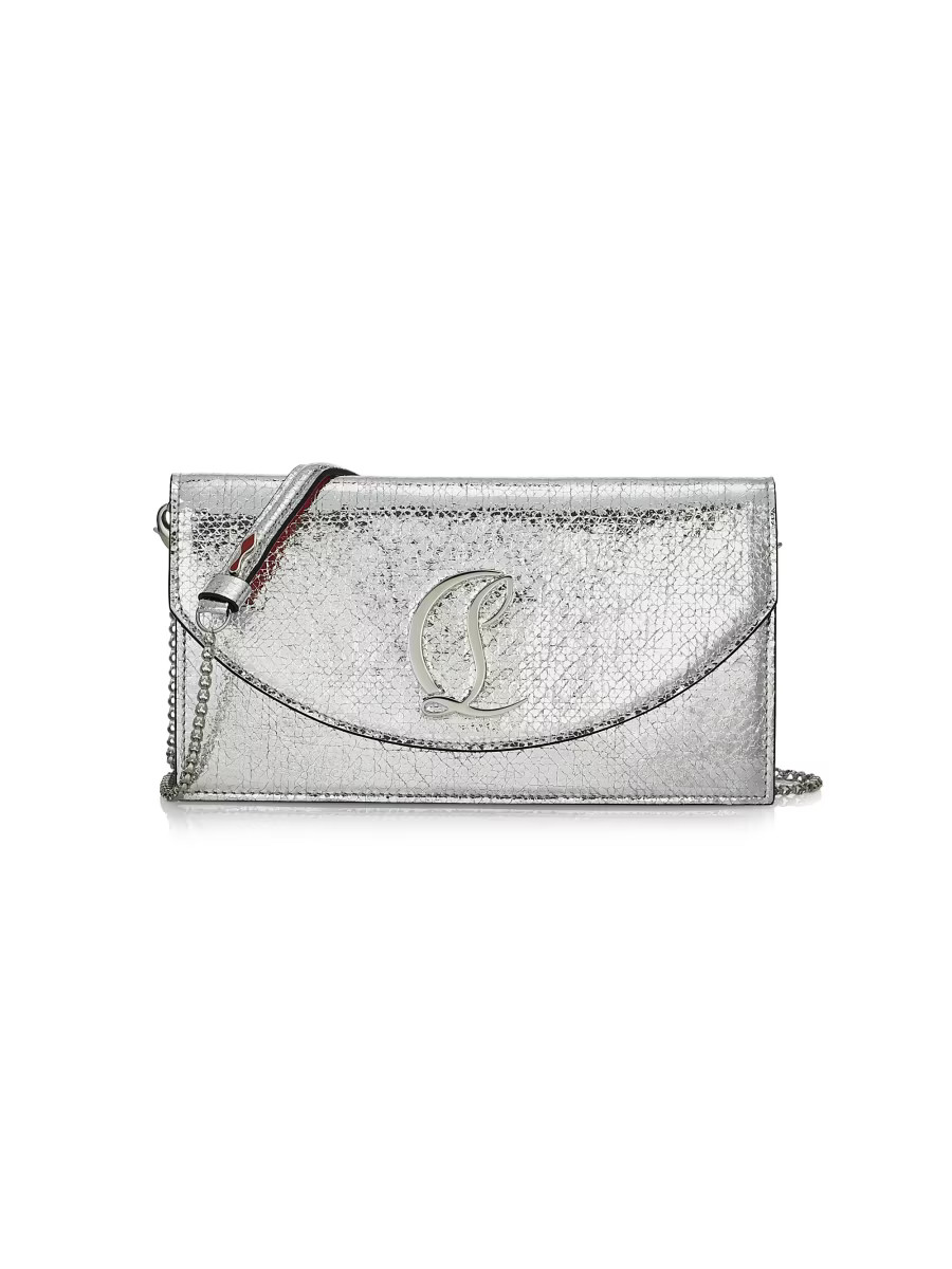 Loubi54 Metallic Leather Wallet-On-Chain | Saks Fifth Avenue