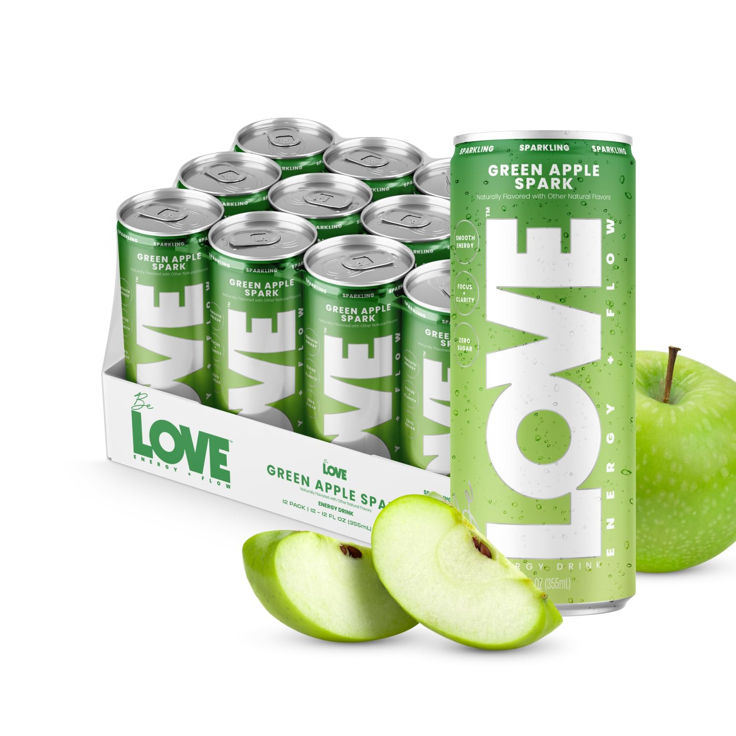 Be LOVE™ Nootropic Energy Drink – 80mg Natural Caffeine, L-Theanine & Alpha-GPC for Clean Cal... | Amazon (US)