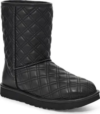 UGG® Classic Genuine Shearling Lined Quilted Bootie | Nordstrom | Nordstrom