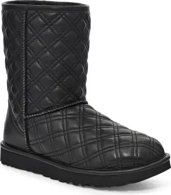 UGG® Classic Genuine Shearling Lined Quilted Bootie | Nordstrom | Nordstrom