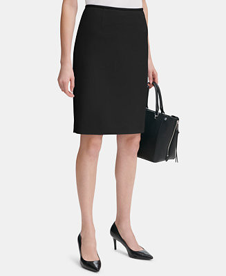 Women's Scuba Crepe Pencil Skirt, Regular & Petite | Macy's