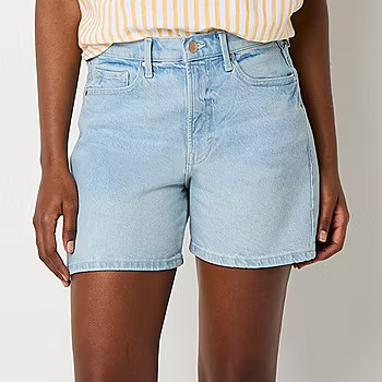 a.n.a Relaxed Womens High Rise Denim Short - JCPenney | JCPenney
