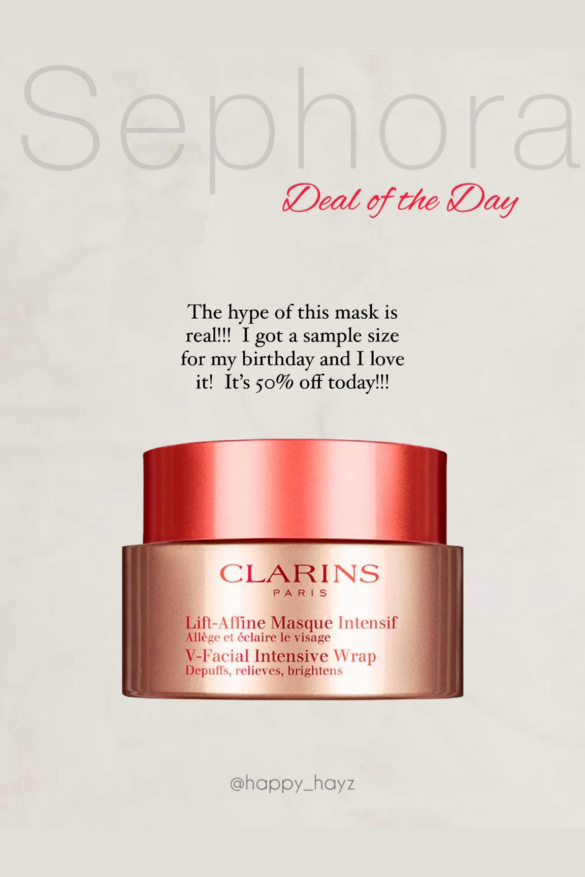 Sephora’s Deal of the Day…favorite face mask is 50% off today only!!!

#LTKbeauty #LTKsalealert #LTKfindsunder50