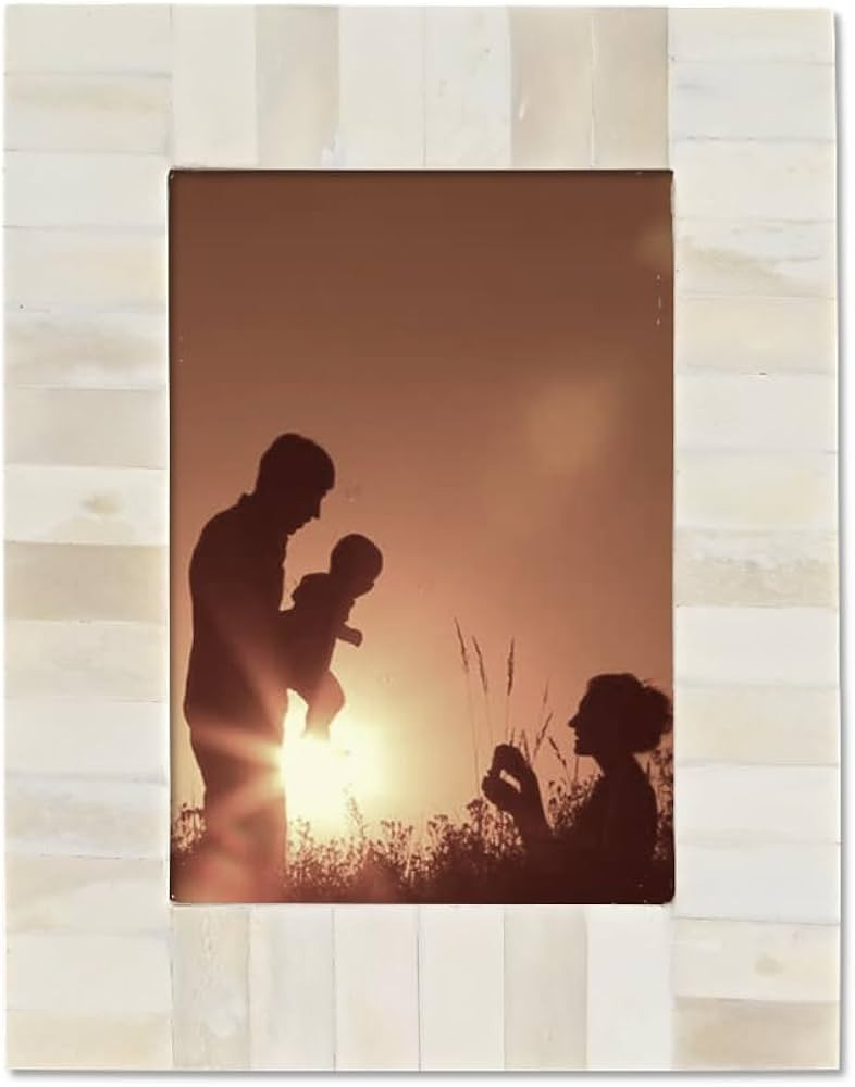 Cruiser’s Caché | White Bone Inlay Photo or Picture Frame | White 5x7 | Amazon (US)