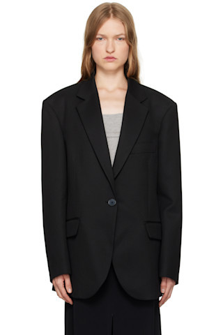 Black Lyra Oversized Blazer | SSENSE