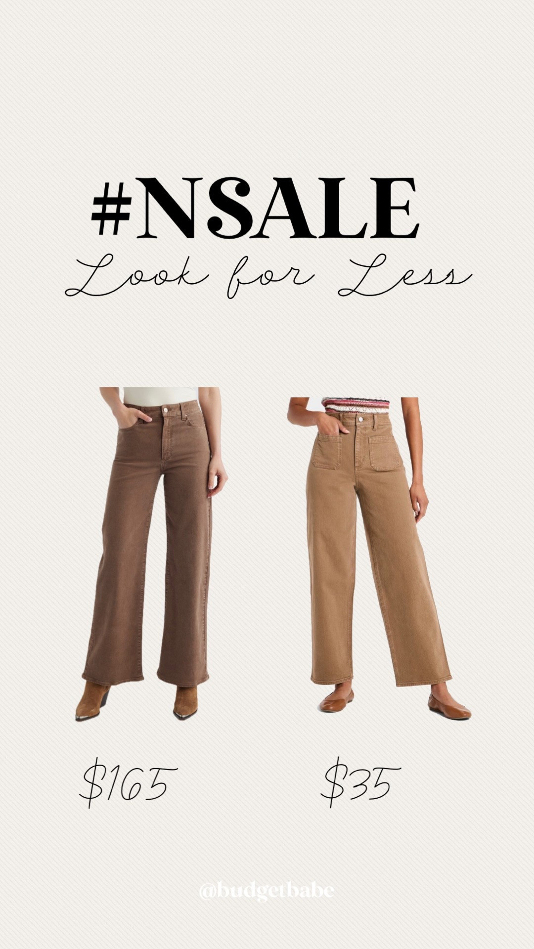 Paige Anessa wide leg jeans look for less at Target! #nsale #lookforless #lookalike