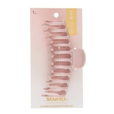 scünci Recycled Large Barrel Claw Clip - Pink - Thick Hair | Target