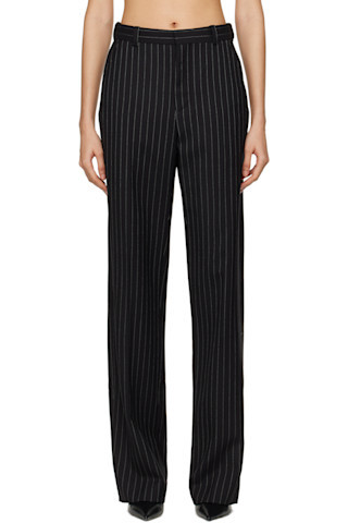 Black Straight Leg Trousers | SSENSE