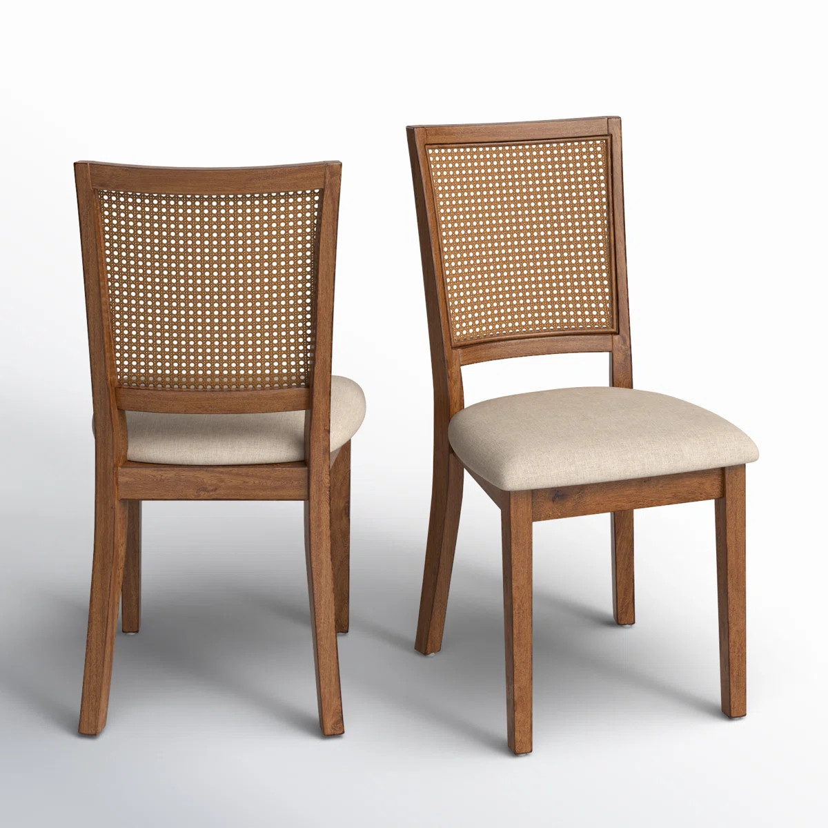 19.25'' H Linen Upholstered Side Chair (Set of 2) | Wayfair North America