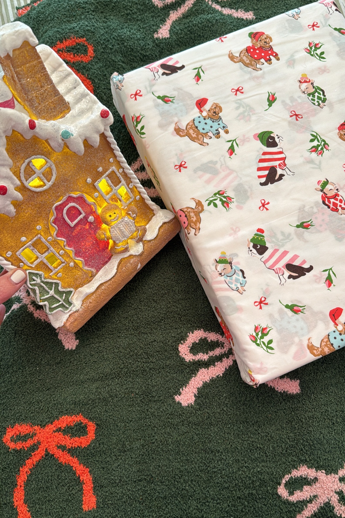 Christmas dog sheet set, kids room holiday sheet set, Christmas bedding, dog bedding, cozy bow blanket, Christmas throw blanket, festive holiday throw, pink gingerbread light house

#LTKHoliday #LTKSeasonal #LTKHome