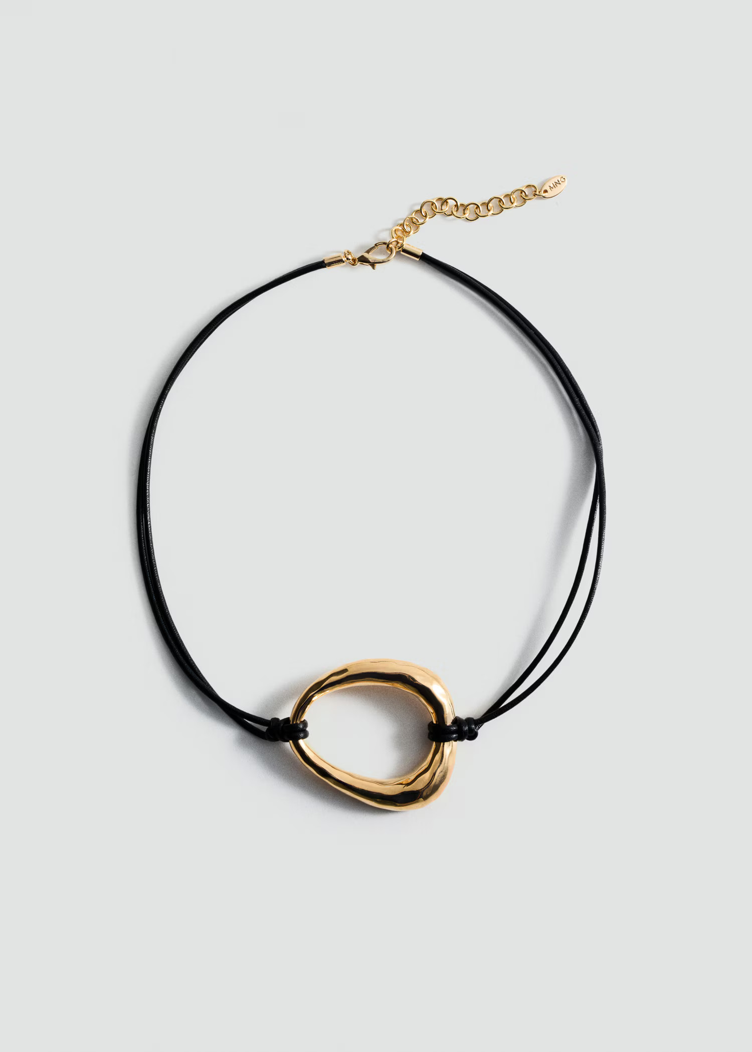 Metal-piece cord necklace - Women | MANGO United Kingdom | MANGO (UK)