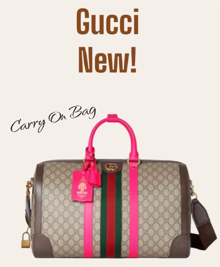 New Gucci travel
Bag. 

#gucci
#carryon

#LTKtravel #LTKitbag #LTKeurope