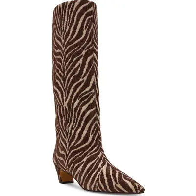 Steve Madden Brax Pointed Toe Boot in Zebra at Nordstrom, Size 9.5 | Nordstrom