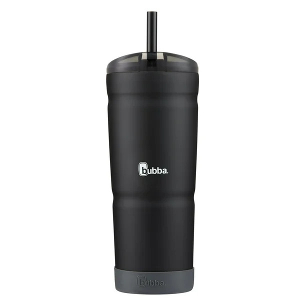 bubba Envy S Stainless Steel Tumbler with Straw and Bumper Rubberized Black Licorice, 24 fl oz. -... | Walmart (US)