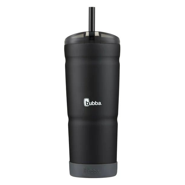 bubba Envy S Stainless Steel Tumbler with Straw and Bumper Rubberized Black Licorice, 24 fl oz. -... | Walmart (US)