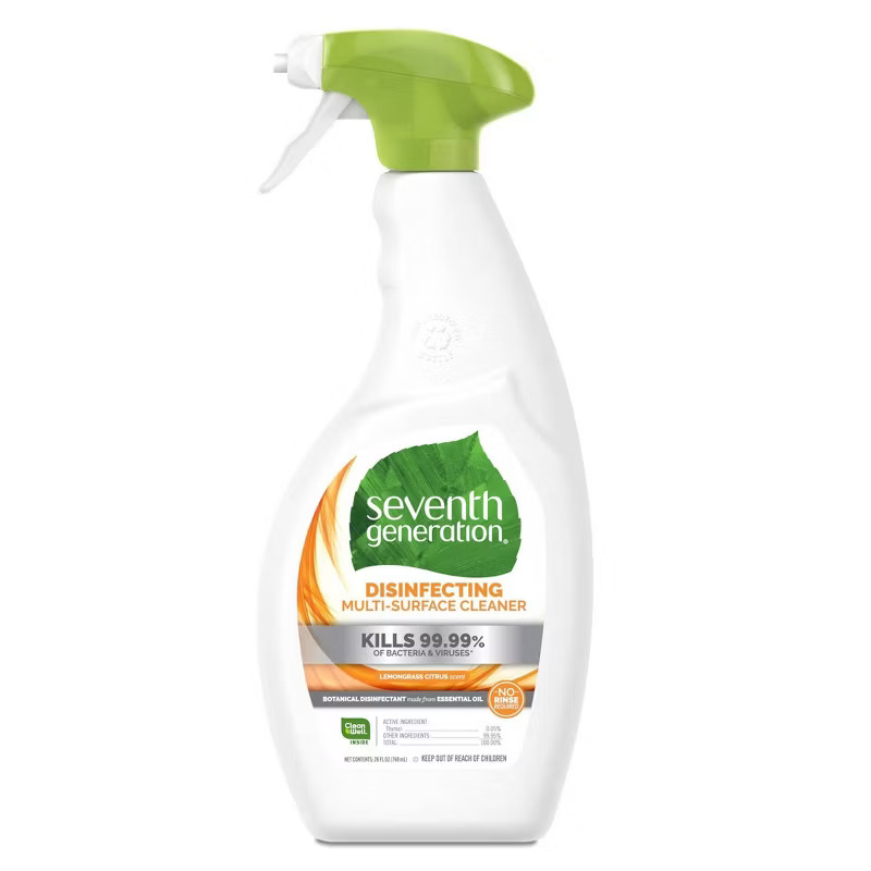 Seventh Generation Lemongrass Citrus Disinfecting Multi-Surface Cleaner - 26oz | Target