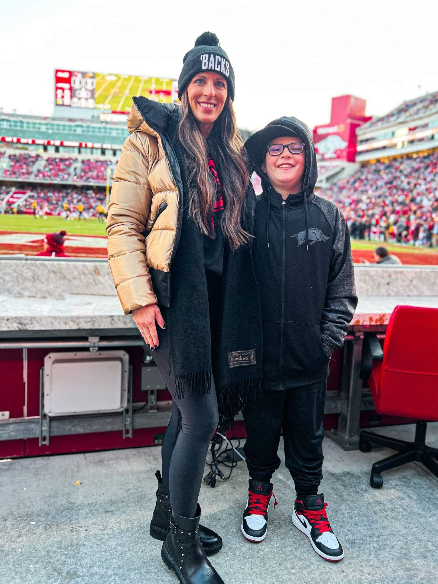 Love Witnessing pure joy in the heart of Razorback Stadium as this little fan embraces the energy and cheers for his beloved team. Win or lose this boy loves his Razorbacks!  🐗🏈 #FutureRazorback #PureJoy"

#LTKCyberWeek #LTKfamily #LTKSeasonal