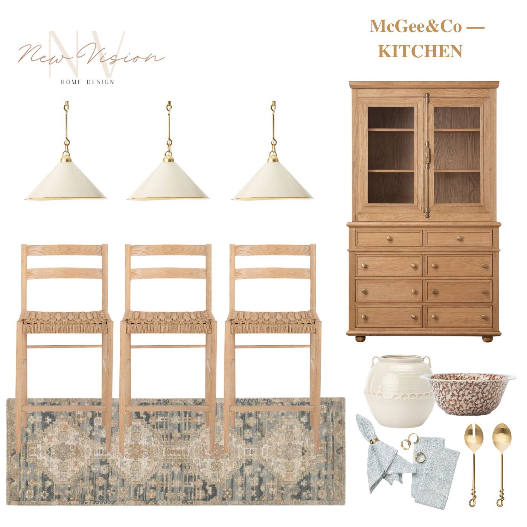 Sale is still going on at McGee & Co! Here are some pieces for your kitchen. Large curio cabinet, pendant lights, woven counter stools, wool runner, kitchen tools and accessories, kitchen decor  

#LTKSale #LTKhome #LTKFind