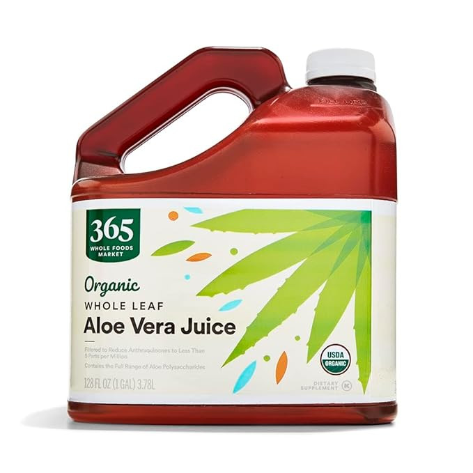 365 by Whole Foods Market, Organic Whole Leaf Aloe Vera Juice, 128 Fl Oz | Amazon (US)
