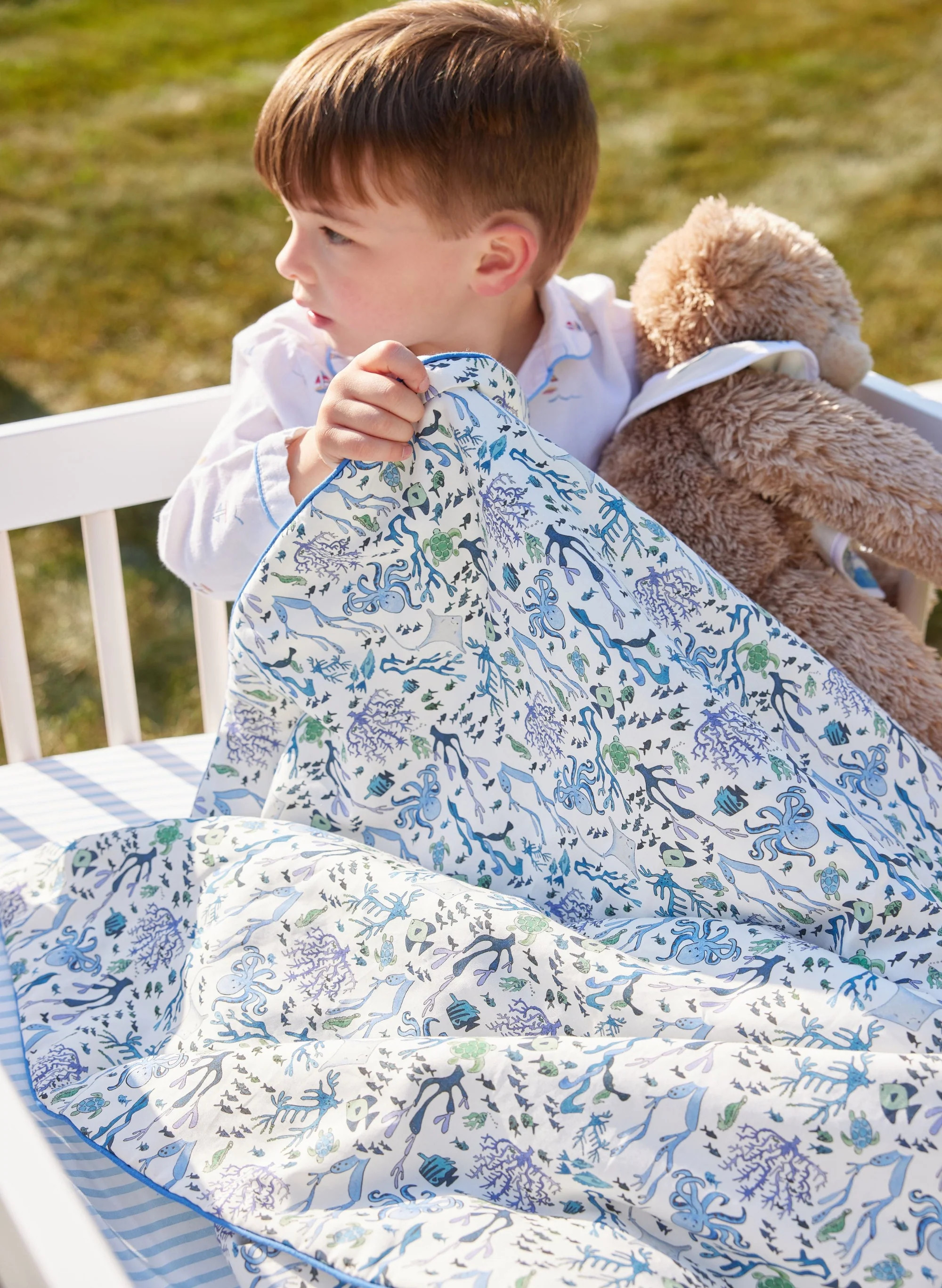 Coral Reef Crib Quilt | Timo and Violet