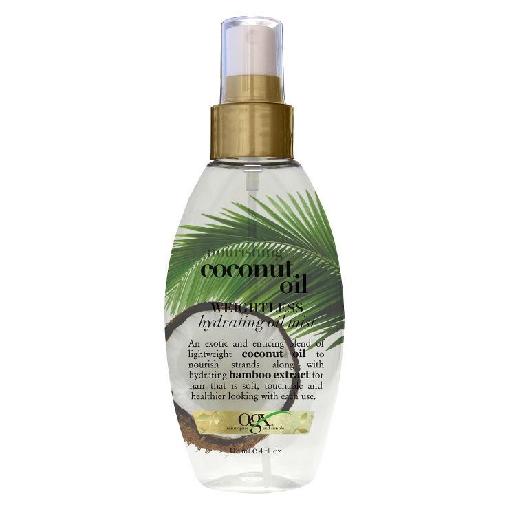 OGX Nourishing Coconut Oil Weightless Hydrating Oil Mist Lightweight Leave-In Hair Treatment - 4.... | Target