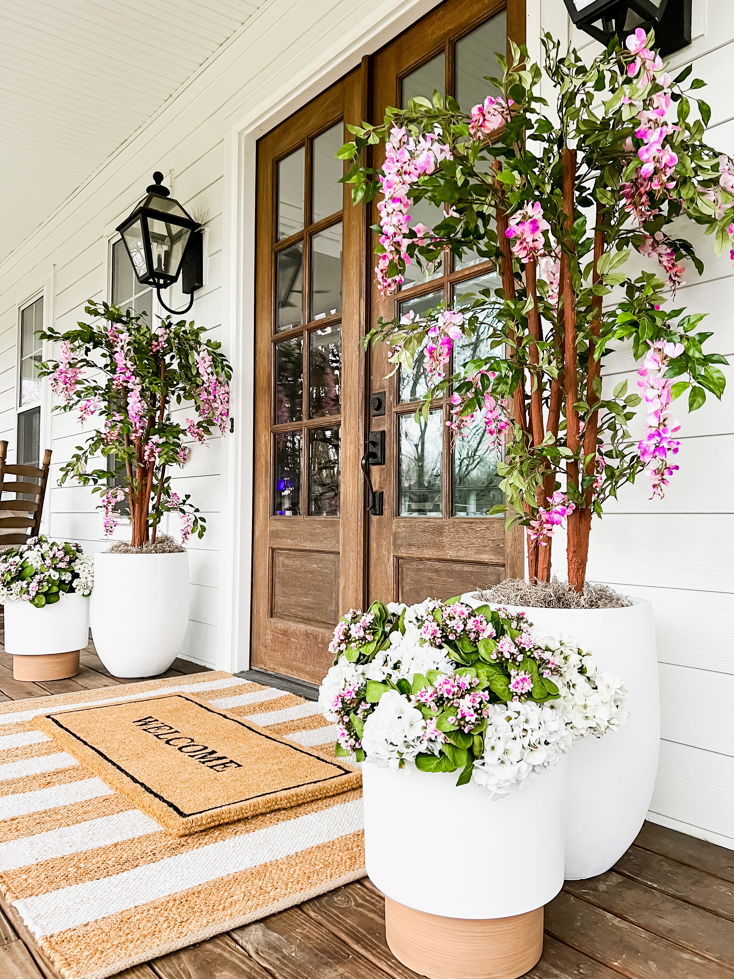 My spring front porch two years ago was a fave! Loved these wisteria trees so much!

#LTKHome #LTKMothersDay #LTKSeasonal