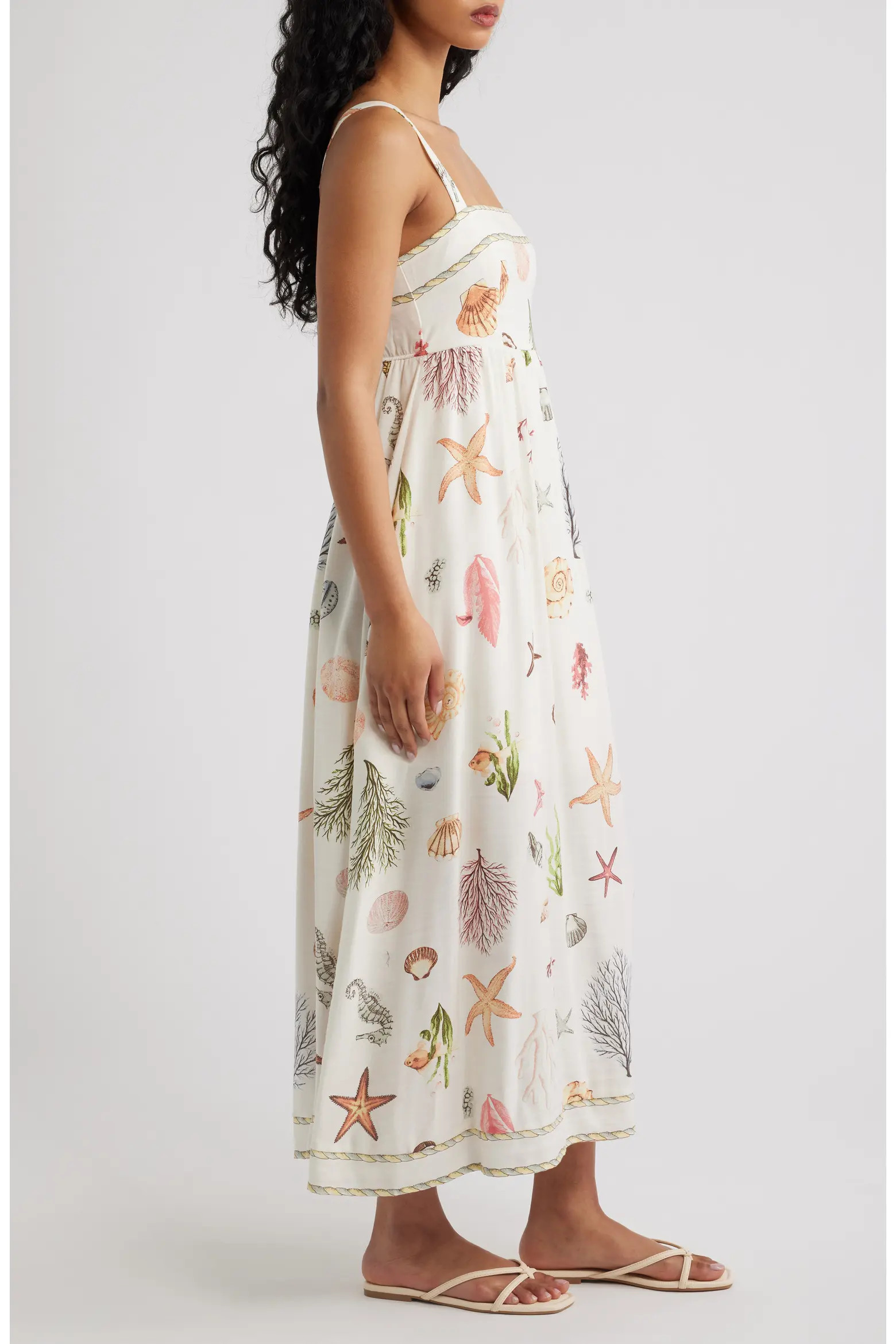 Printed Midi Sundress (Women) | Nordstrom | Nordstrom