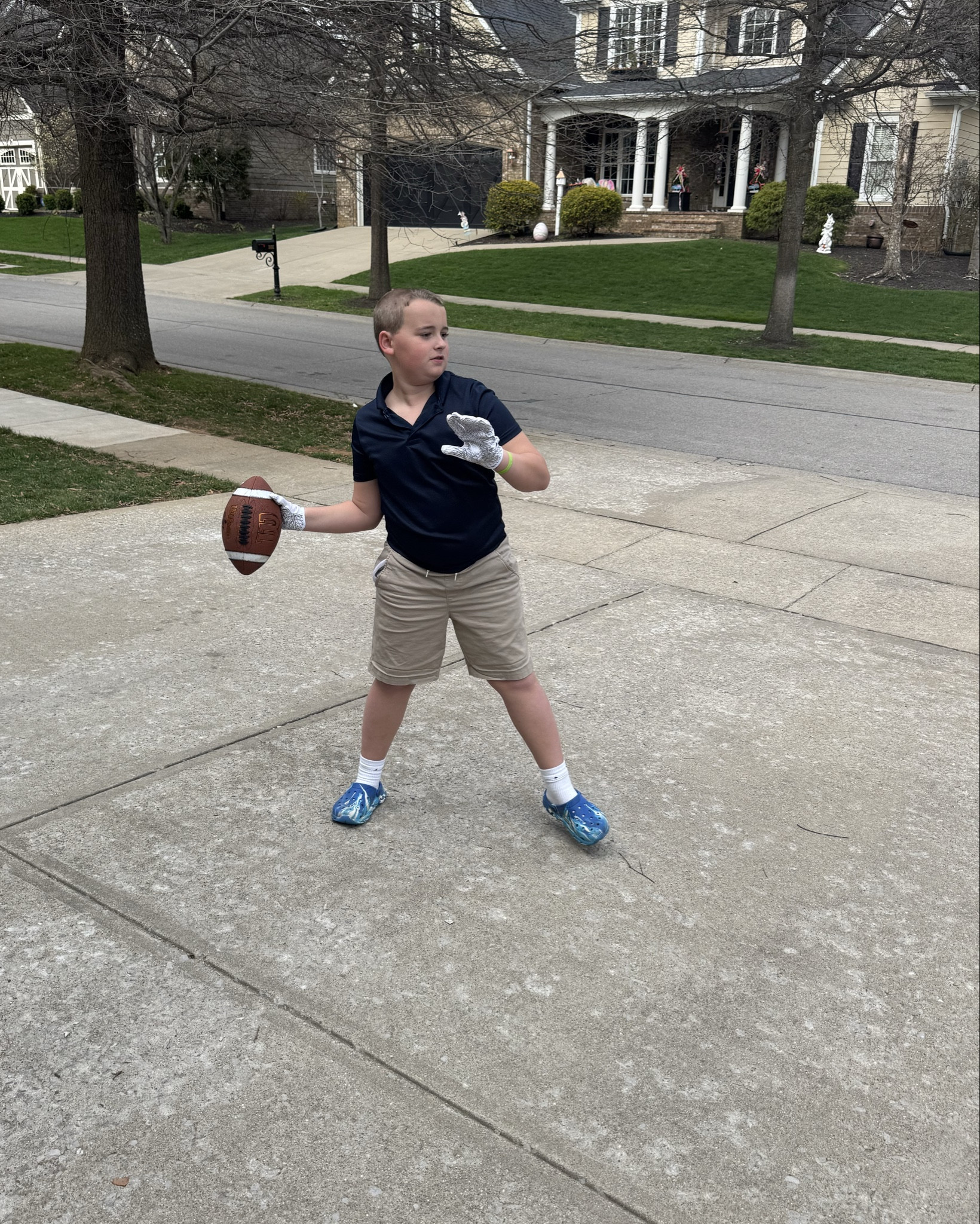 Flag football started Sunday which means they needed new football gloves, cleats, mouth pieces- all the things new lol 

Here they are practicing with their new gloves and they loveeeeee them! 

I spend sooooo much money at @Dicks. Any other boys moms feel the pain?! 💰

#LTKKids #LTKmomlife #LTKSeasonal