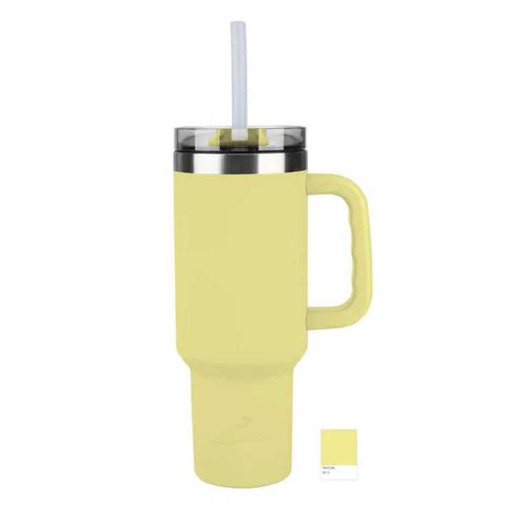 Ozark Trail 40oz Insulated Stainless Steel Tumbler with Handle – (Yellow) | Walmart (US)